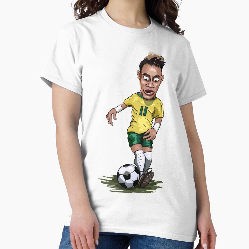 Mascot Cartoon Neymar Football Player Brazil by AdanicPro