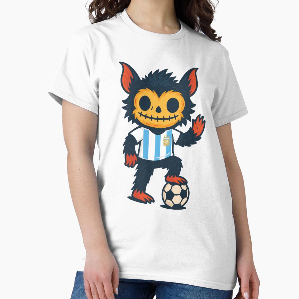Creepy Cute Monster – Argentina Soccer Edition by Weasel Graphix