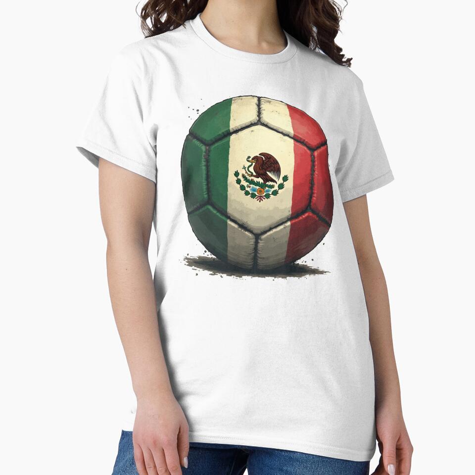 Vintage Mexico Football  Retro Football by AlienTechs