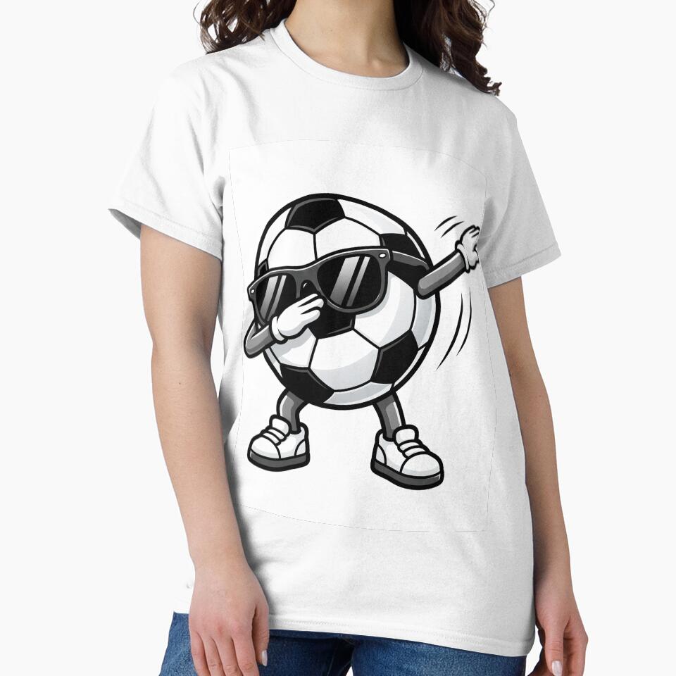Dabbing Soccer Ball Cartoon Mascot by Mundo Tees