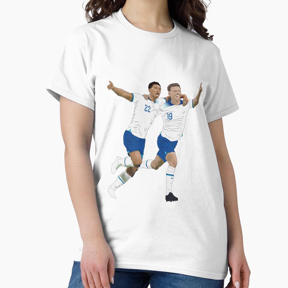 Bellingham Mason Mount England Goal Celebration Minimalist by Hevding
