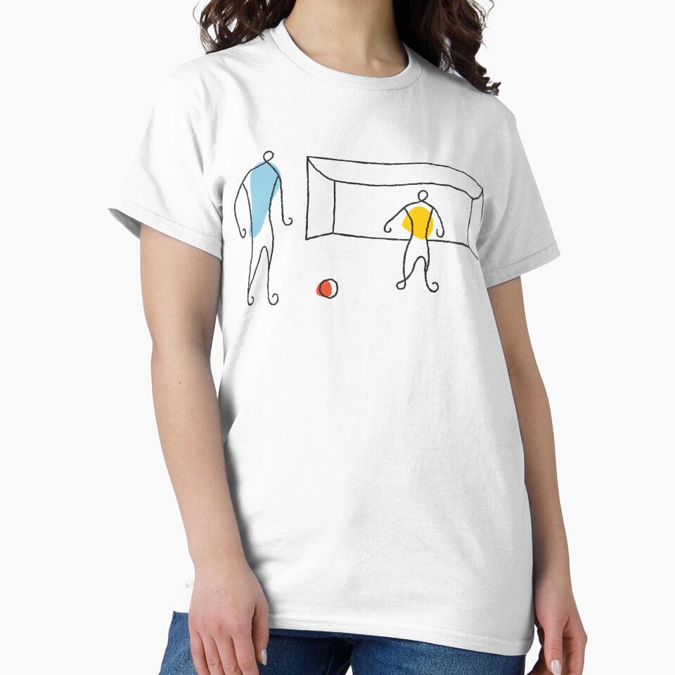 Football Players Minimalist Illustration by missbobbit