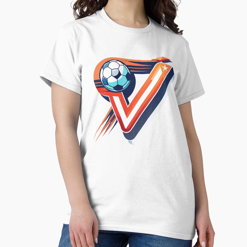 Volley Strike Football Monogram V Victory Style by xmoudx