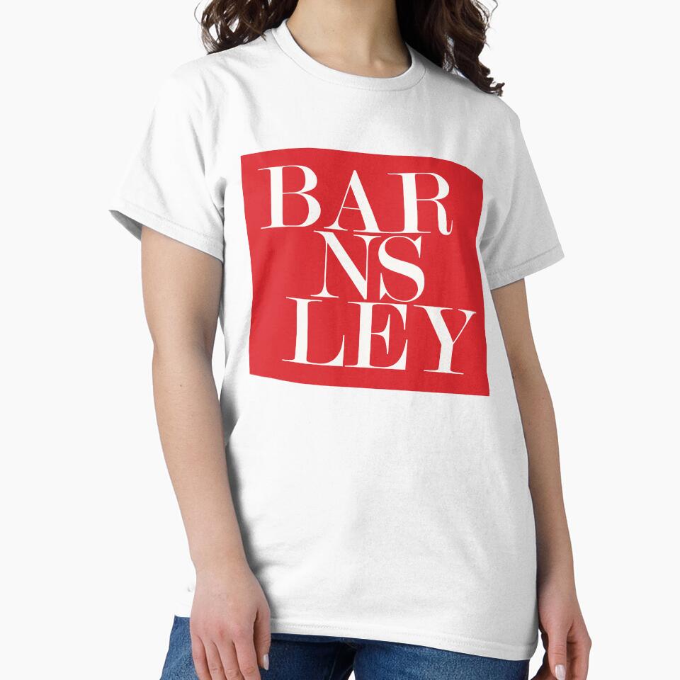 Barnsley UK City (Red) Typography Minimalist Patriotic Travel Souvenir by kakarikihill