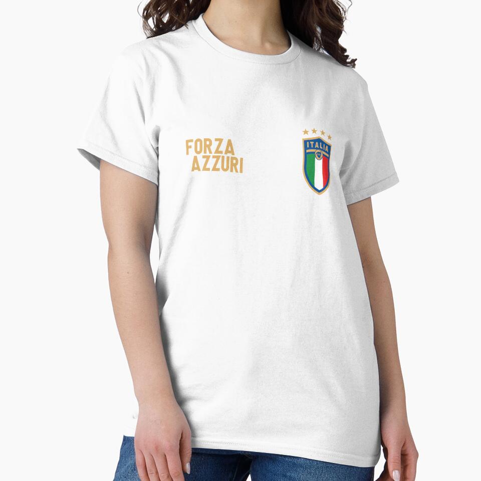 Italy Soccer Italia Flag Forza Azzurri Football Fan Classic by JACQUELINEMASON