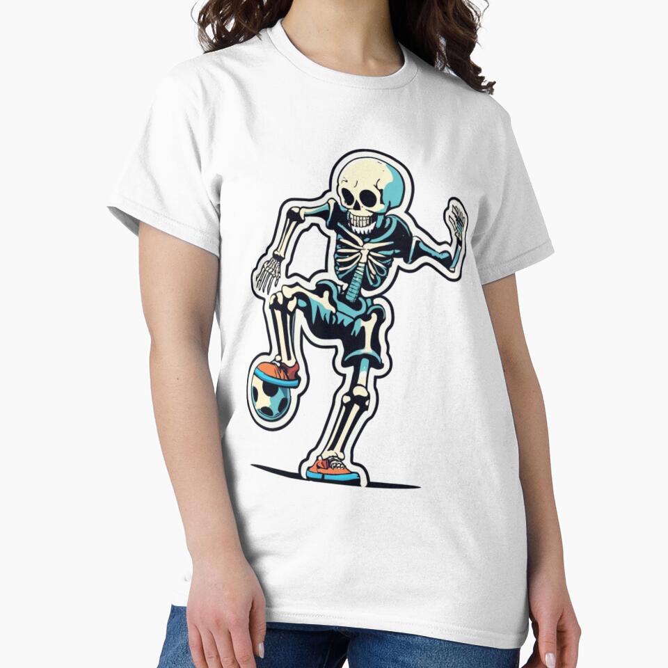 Skeleton Halloween Men Boys Soccer Player Halloween by splashworks