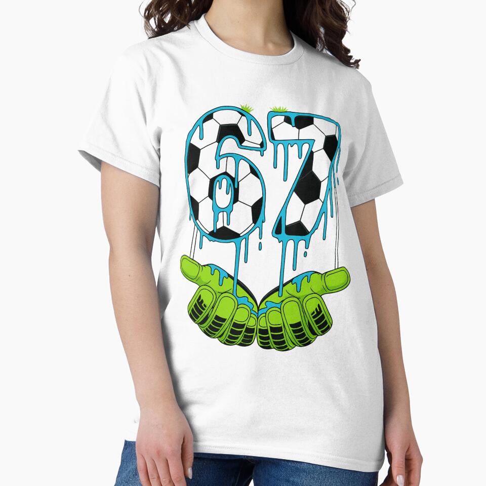 Goalkeeper Number 67 Dripping Slime Soccer Gloves by haitrieuic96