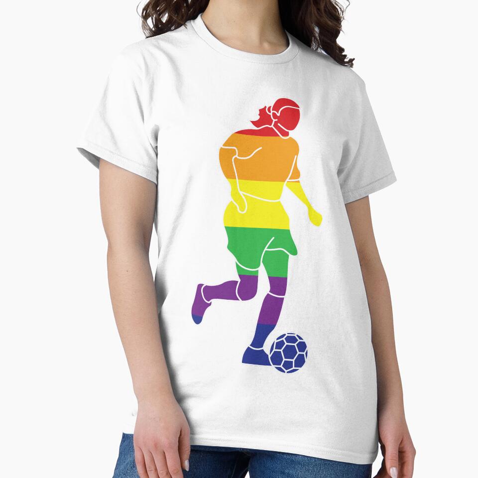 Female Rainbow Soccer Player by wilcoxm19