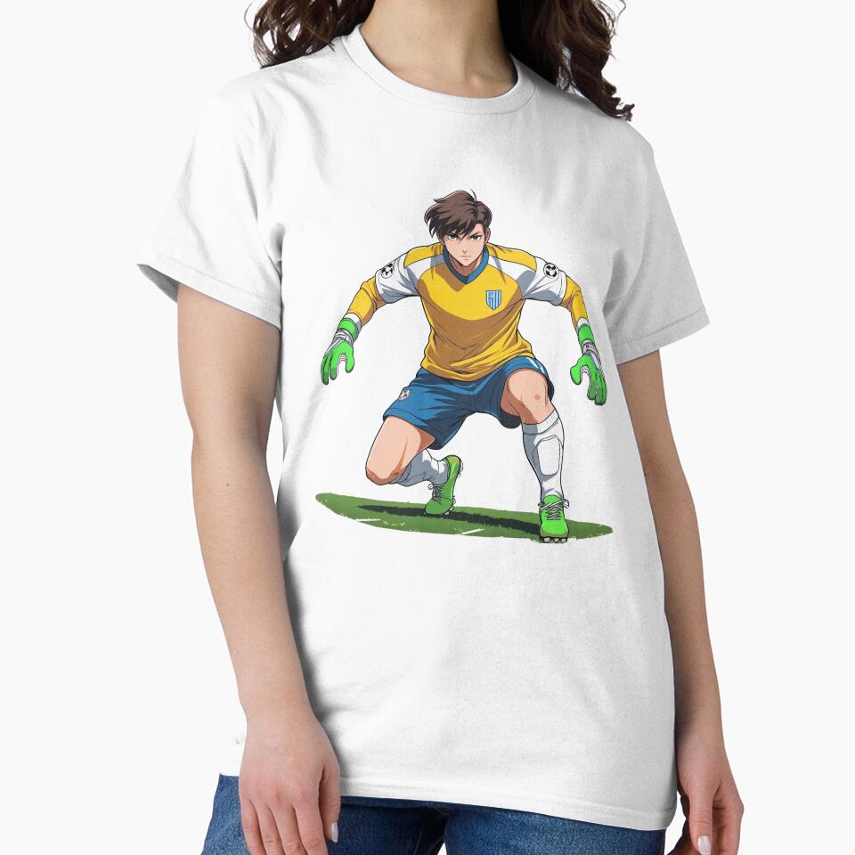 Anime style Soccer Goalkeeper Green Gloves by Koko Doko