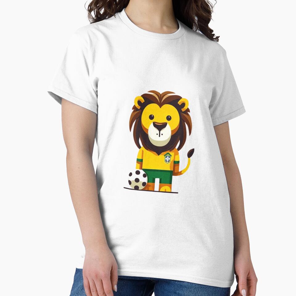 Brazilian lion with soccer ball by maypp