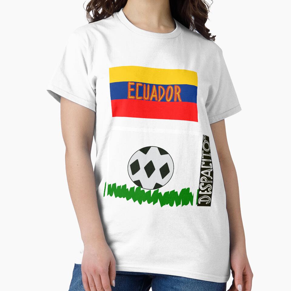 Ecuador Flag Soccer Ball Futbol Football Graphic Design by lovemedespacito