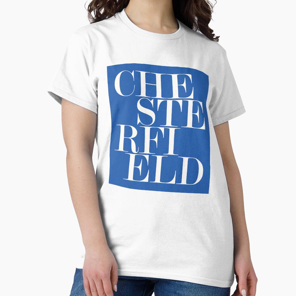 Chesterfield UK City Typography Minimalist Artwork by kakarikihill