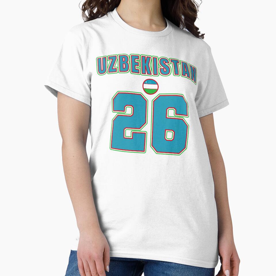 Uzbekistan 26 Football Shirt Style Design – Uzbekistan National Team Apparel by The Hairy Melon