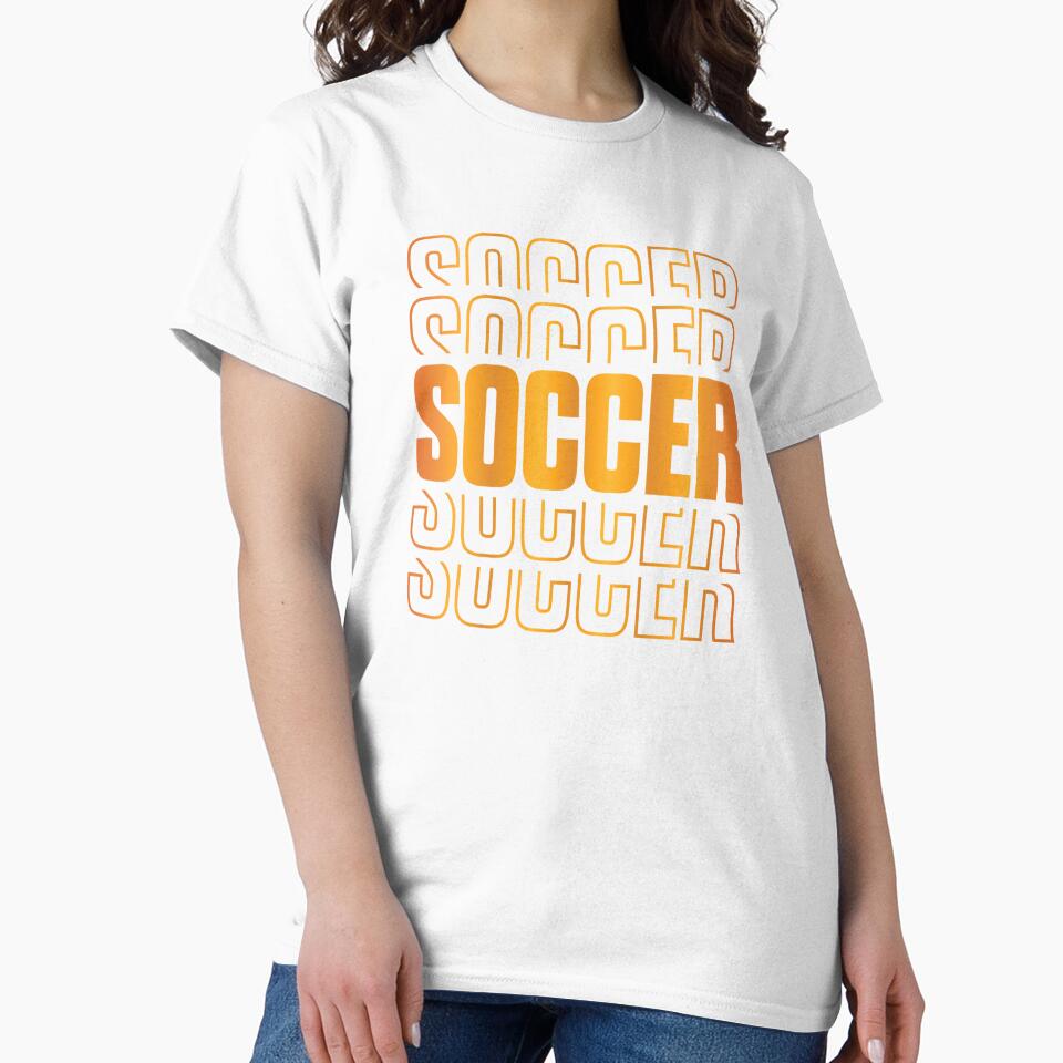 Gold Soccer Text Stacked Typography by FunToTheFullest