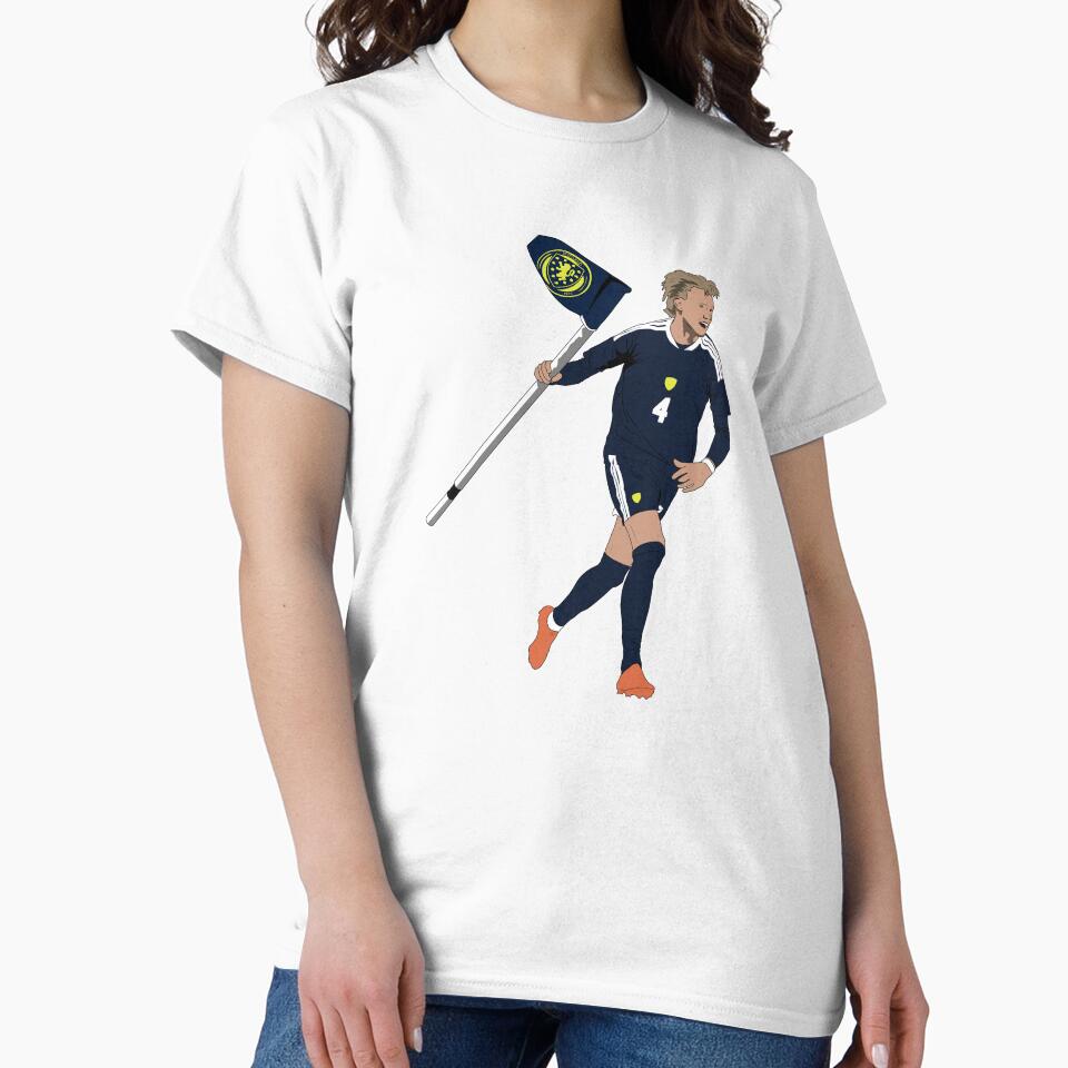 Scott McTominay Scotland Corner Flag Goal Celebration Minimalist by Hevding