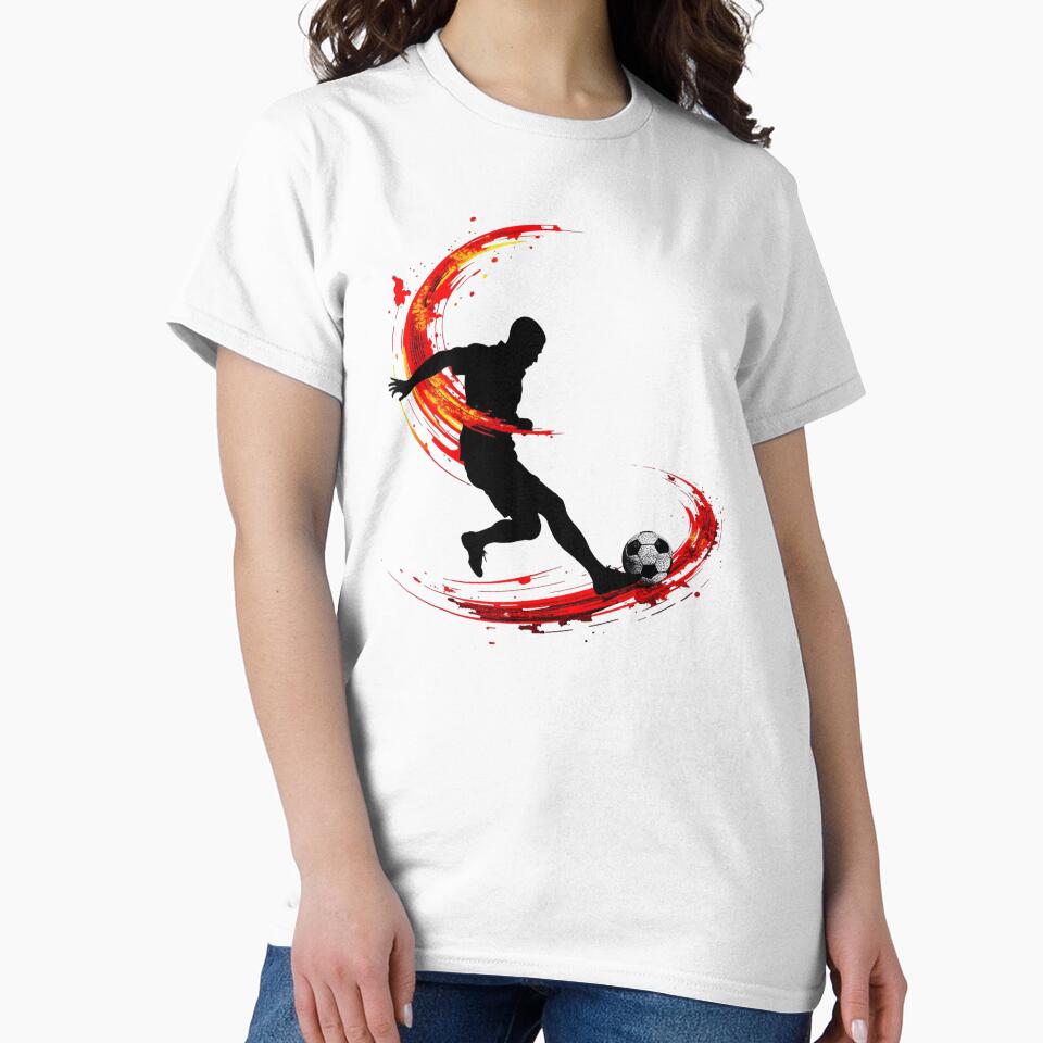 Dynamic Soccer Strike Abstract Silhouette Action Art by PMTaurus