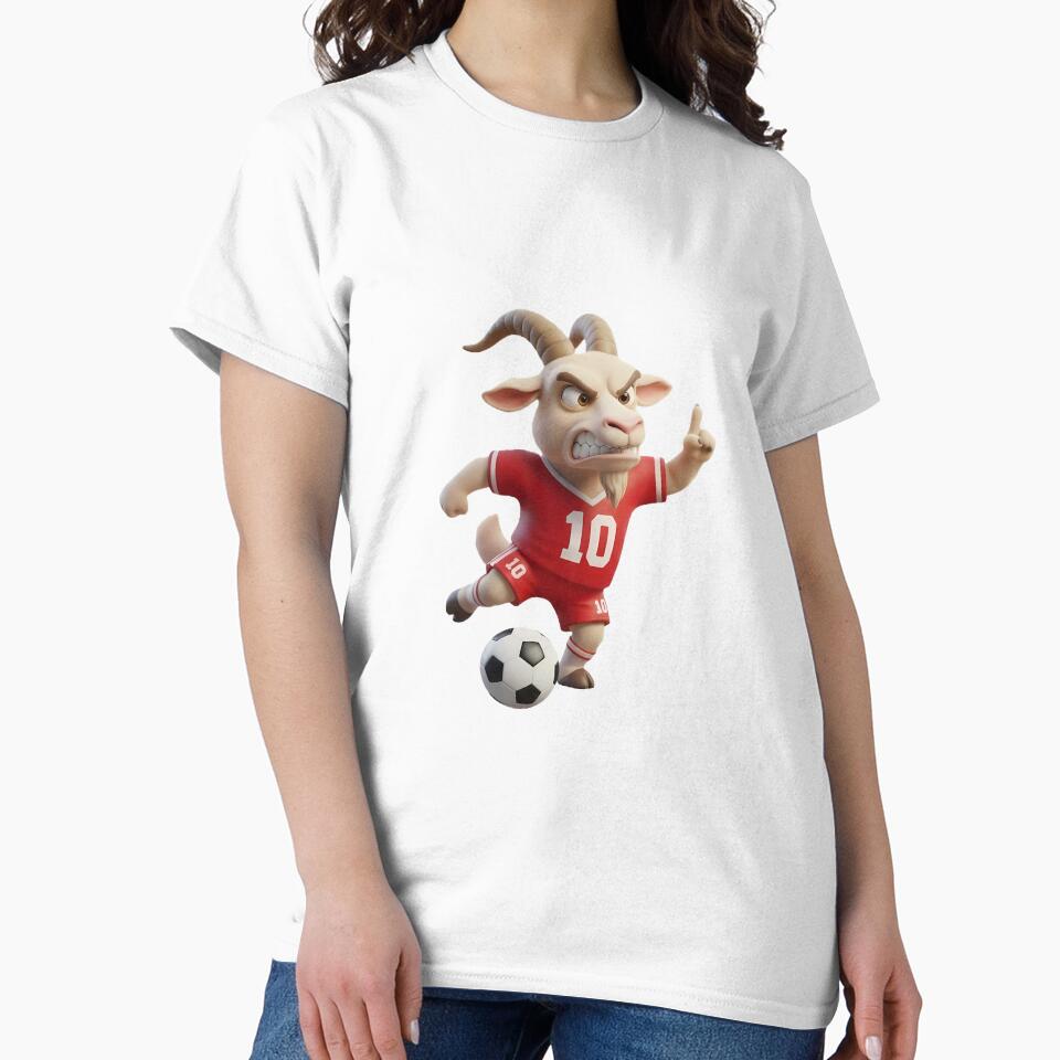 The Real G.O.A.T. - Angry Soccer Player Mascot by KayaVisuals