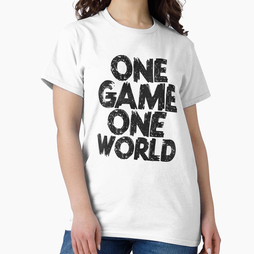 One Game One World Grunge Soccer Typography by Little-Miracle