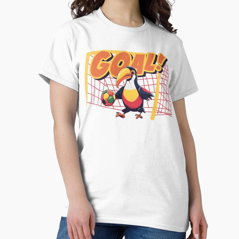 soccer loving toucan by Yeyishop