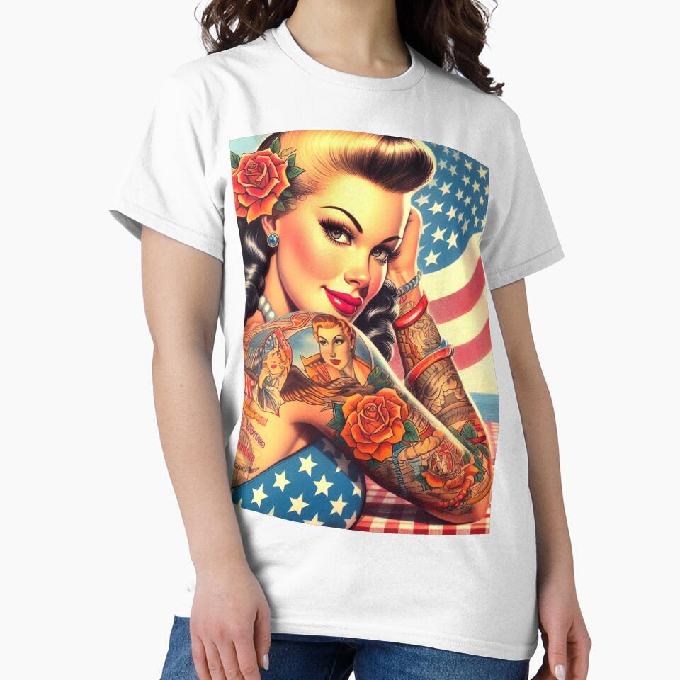 Vintage Tattooed American Pin-up by PulpVintage