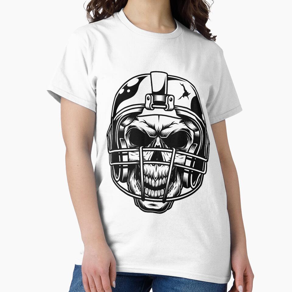 American Football Helmet Skull by eDigi-Arts