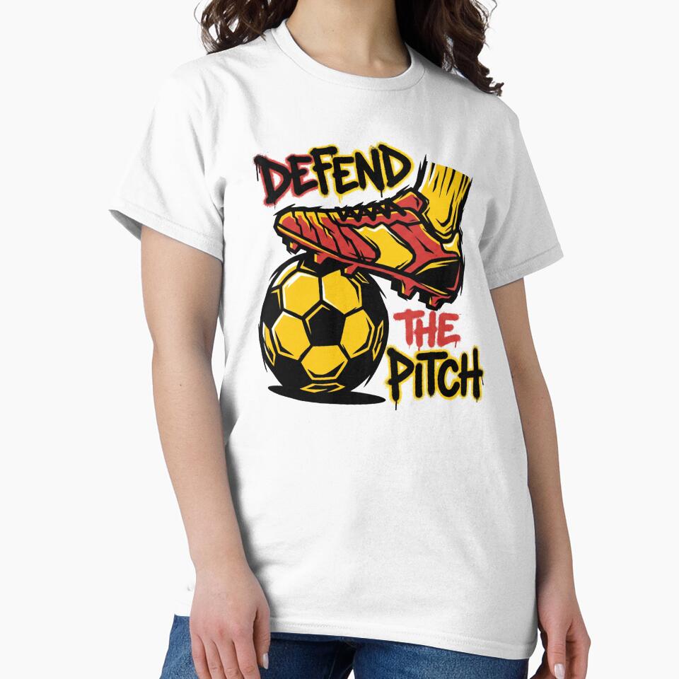 Defend The Pitch Soccer Cleat Graffiti Graphic by TeNovaStudio
