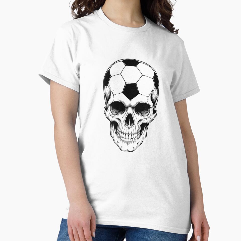 Soccer Ball Human Skull Silhouette by Anne97s