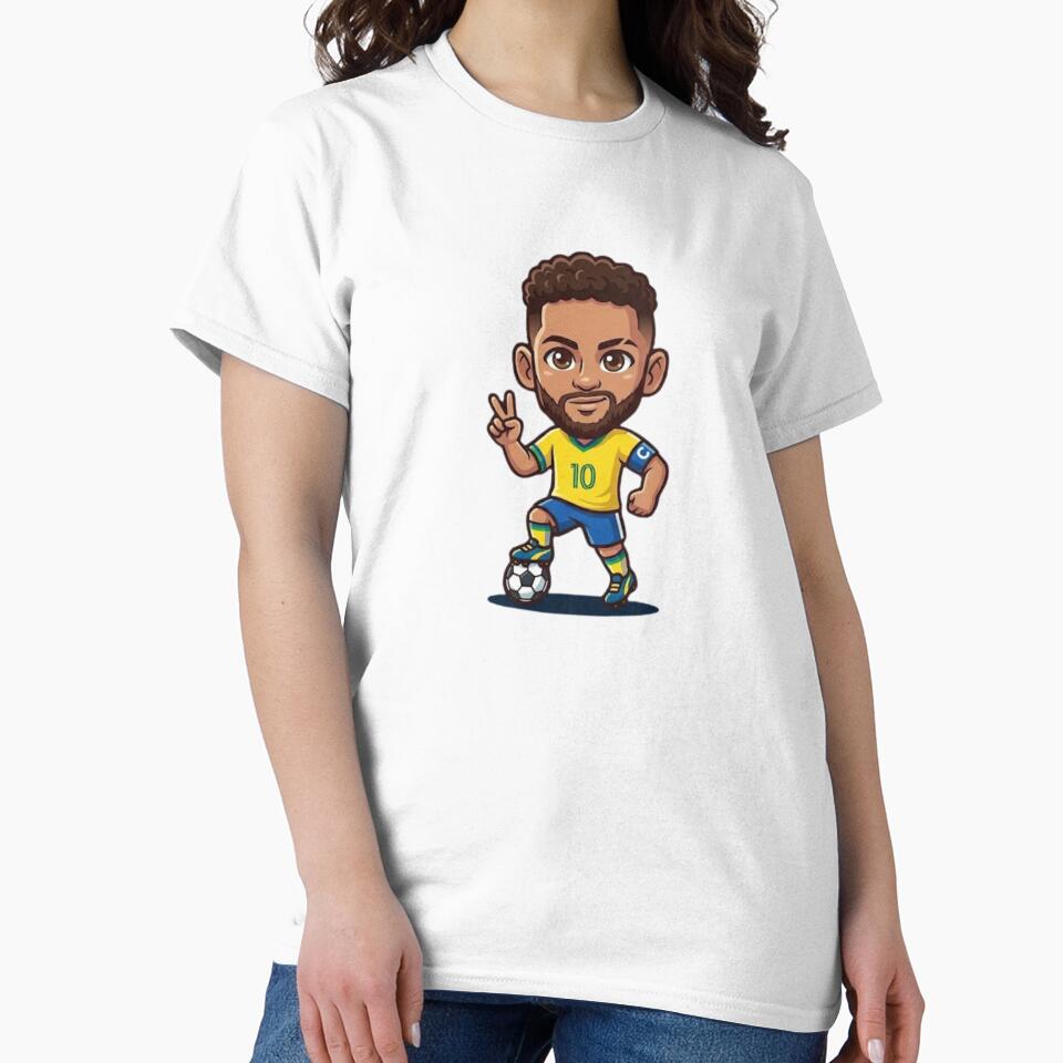 Cute MiniPop Brazil Soccer Star 10 - Chibi Football Fan Art by ZIKI VI
