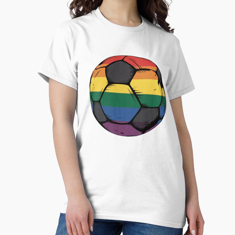 Gay Pride Soccer Rainbow Flag Lgbtq Football by FranzFriesen