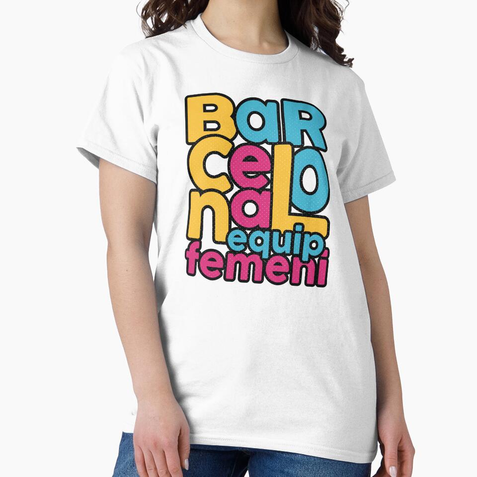 Barcelona Femeni Equip Typography (WOSO) by Numero14