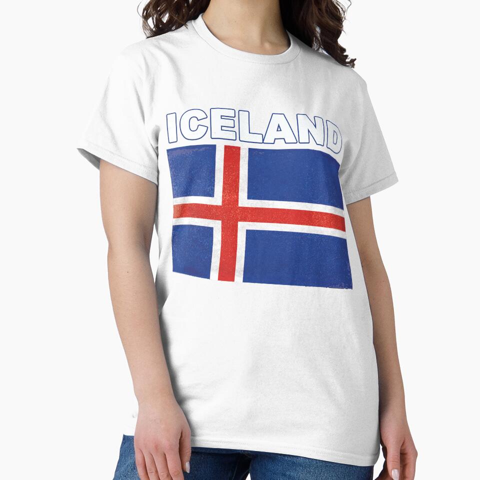 HD Distressed Iceland Flag Design by merchhost