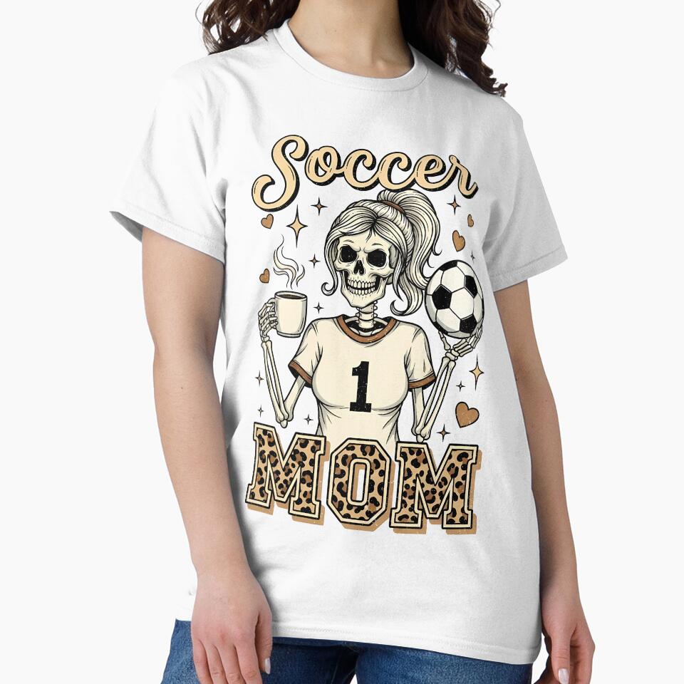 Funny Soccer Mom Skeleton Fueled On Coffee And Soccer by legendaryskins