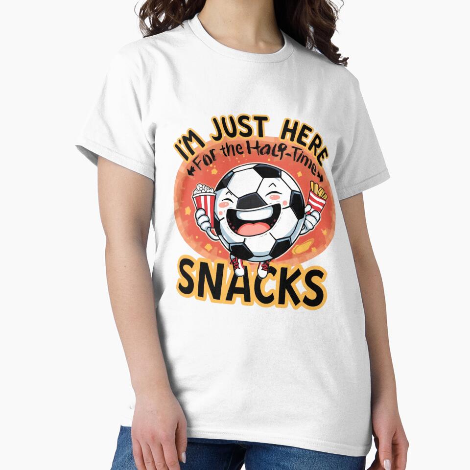 I’m Just Here for the Half-Time Snacks – Funny Football Humor by ABLAT-CREATIONS