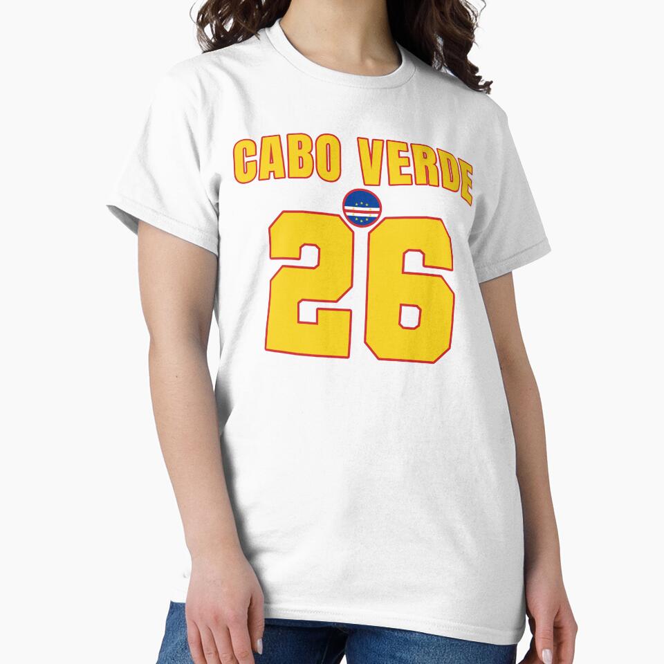 Cape Verde 26 Football Shirt Style Design – Cape Verde National Team Apparel by The Hairy Melon