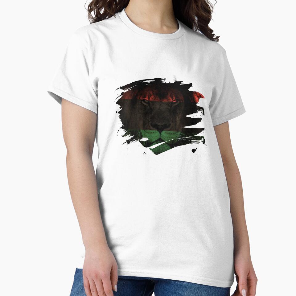 African Lion Flag Paint Splatter by ockshirts