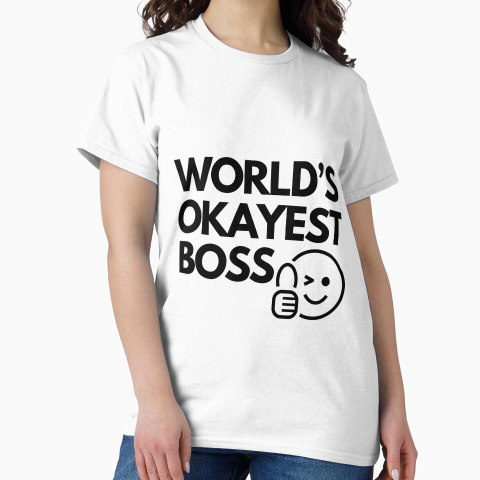 World’s Okayest Boss Funny Office Joke by Family Roast Club