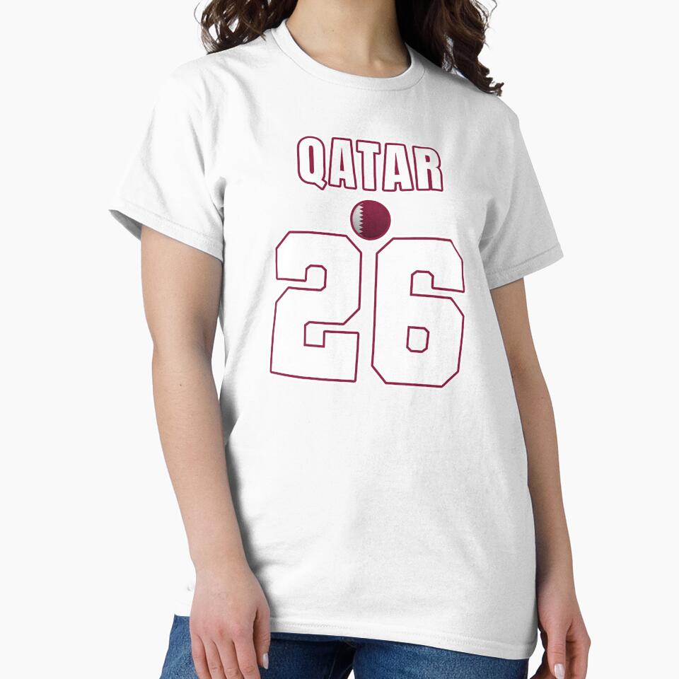 Qatar 26 Football Shirt Style Design – Qatar National Team Apparel by The Hairy Melon