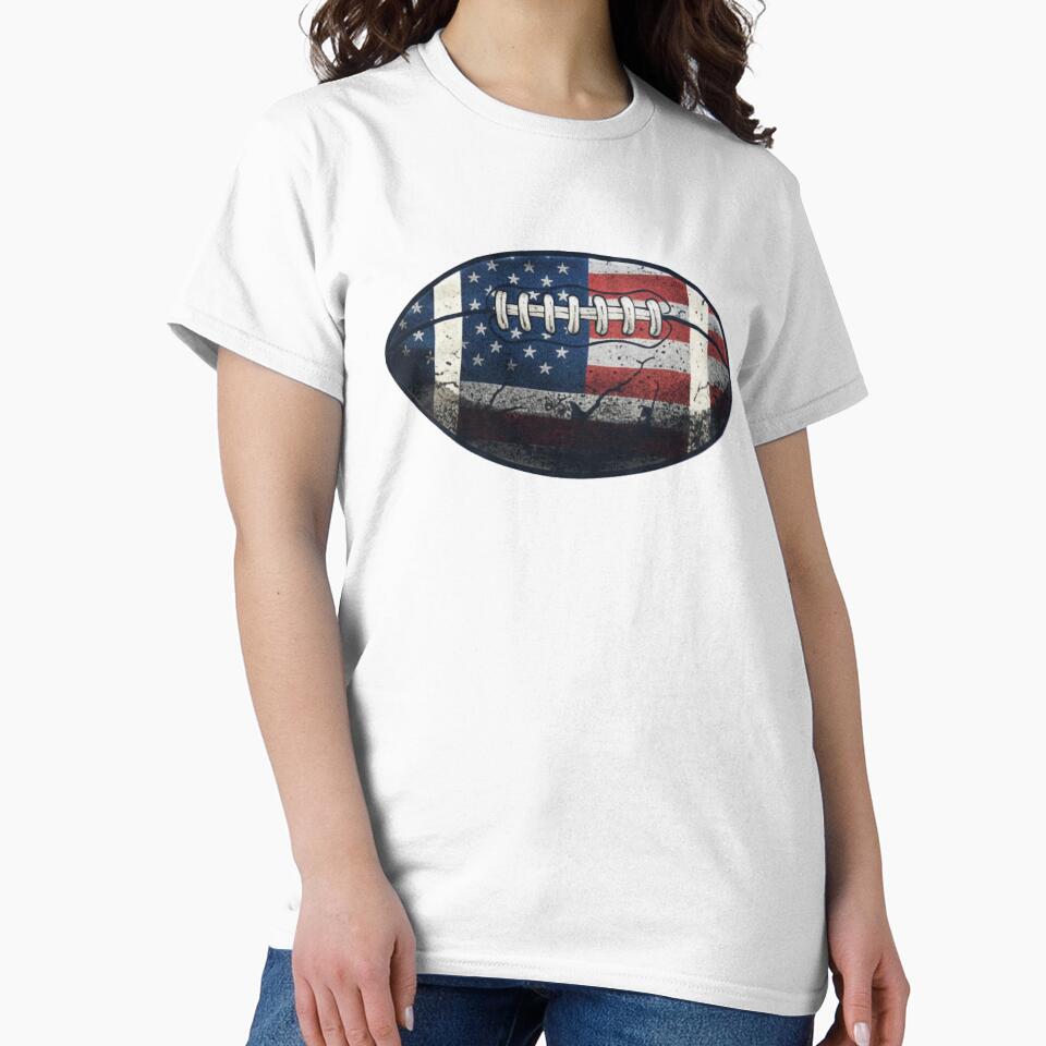 Patriotic Stars American Football by SasquatchTrail