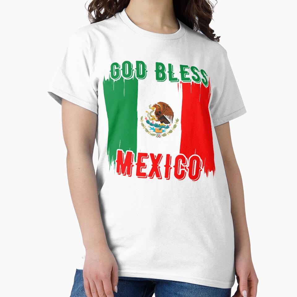 God Bless Mexico, mexican flag. by MoriaStore