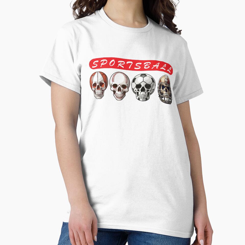 Sportsball Skull Design by raymondjmcd