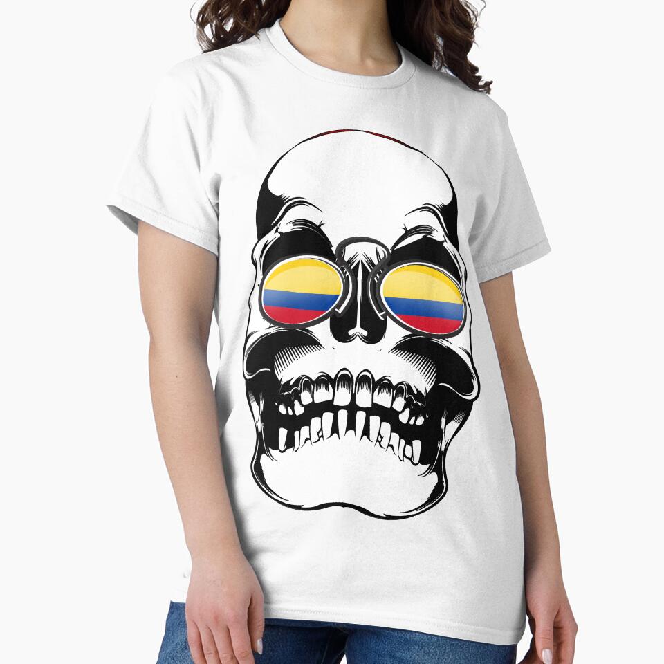 Colombia skull soccer fan by emphatic
