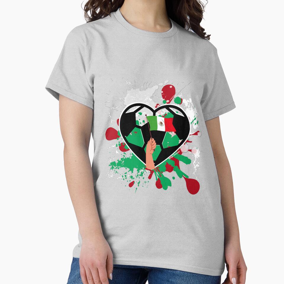 Mexican Flag Pride Soccer Heart by artbyomega