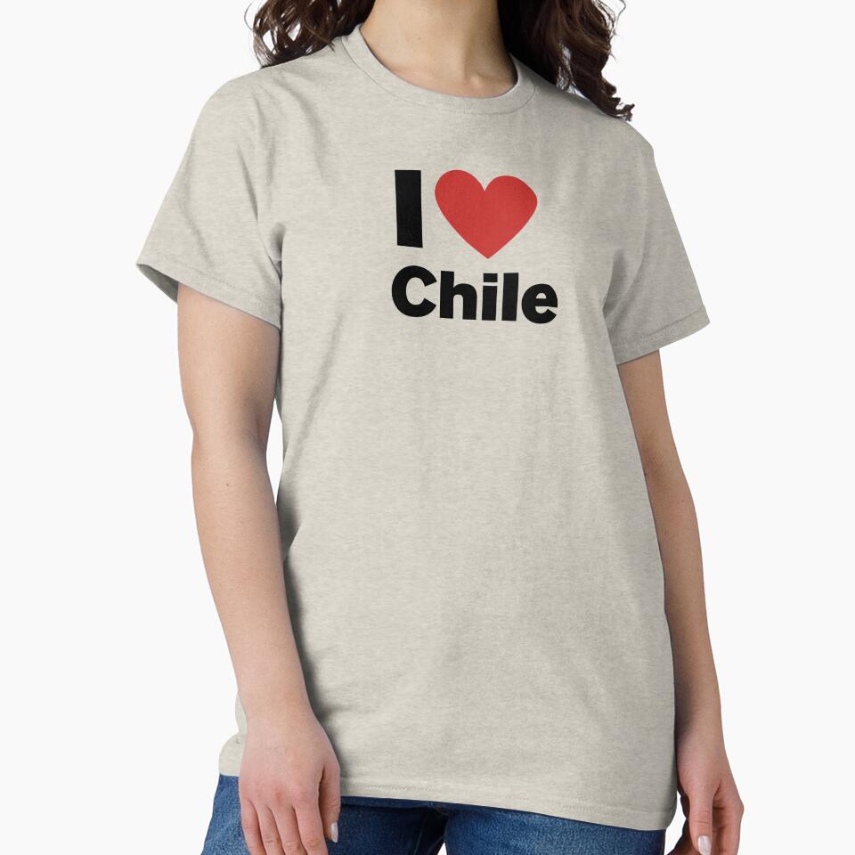 I love Chile - Chile Typography Bold Lettering Design by CapriCreatives