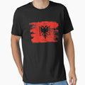 Albania Gift Country Flag Patriotic Travel Shirt Europe Light by threadsmonkey