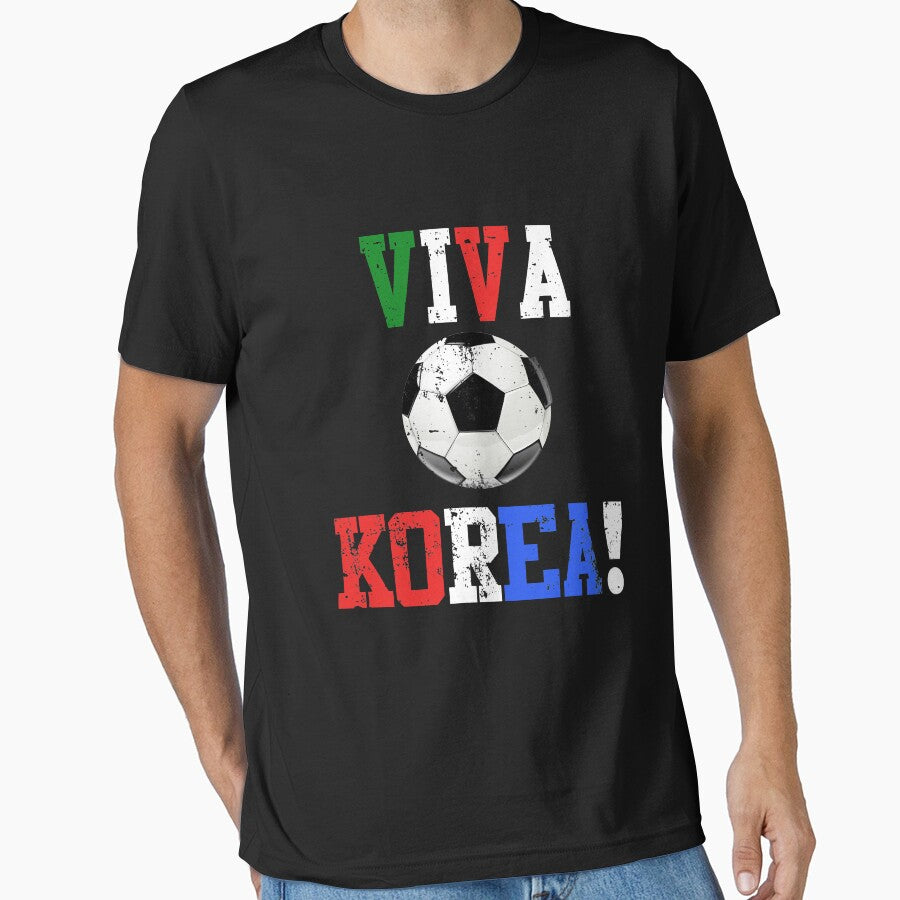 Viva Korea Mexico Flag Soccer Distressed by CreativeStrike