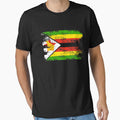 Zimbabwe Shirt Gift Country Flag Patriotic Travel Africa Light by threadsmonkey