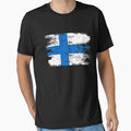 Finland Gift Country Flag Patriotic Travel Shirt Europe Light by threadsmonkey