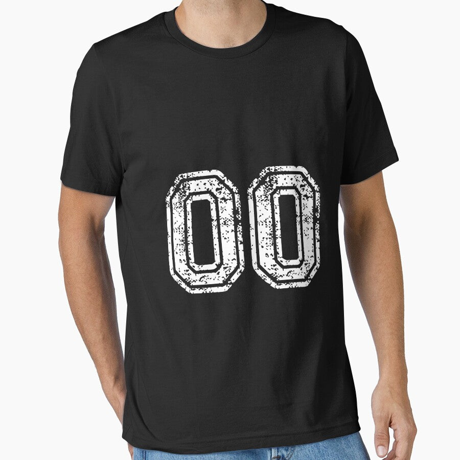 Sport Team Jersey 00 T Shirt Football Soccer Baseball Hockey Double Basketball Double Zero by arcadetoystore