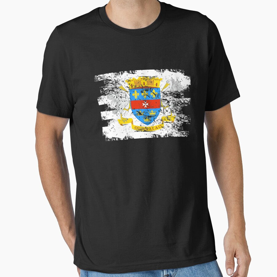 Saint Barthelemy Flag Gift Country Patriotic Travel Shirt Americas Light by threadsmonkey