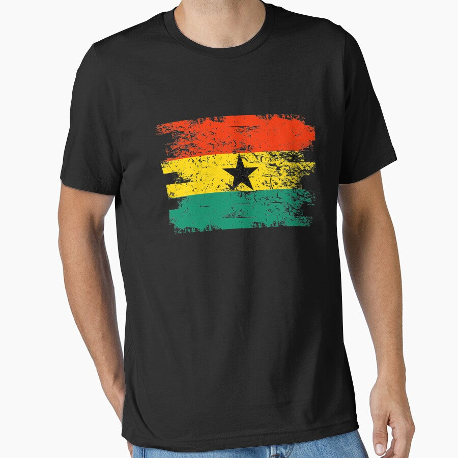 Ghana Shirt Gift Country Flag Patriotic Travel Africa Light by threadsmonkey